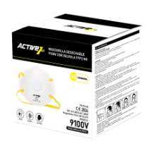 Mascarilla Activex 9100V con valvula FFP2 NR (10 unidades) TRECK